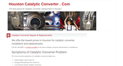 Desktop Screenshot of houstoncatalyticconverter.com